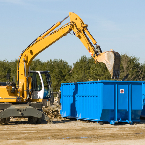 are there any restrictions on where a residential dumpster can be placed in Termo CA